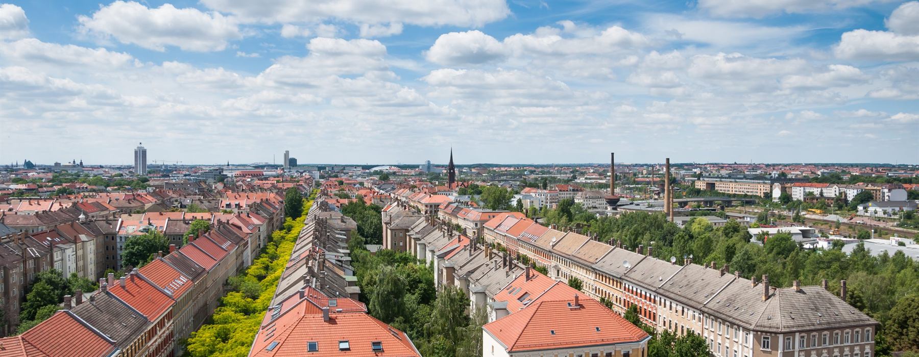 Panorama über die Leipziger Gründerzeitbebauung